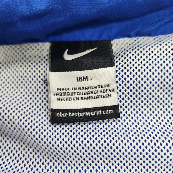 Nike U Of K Boys 18M Windbreaker Track Suit Jacket Bottoms Blue Gray White - Picture 5 of 8